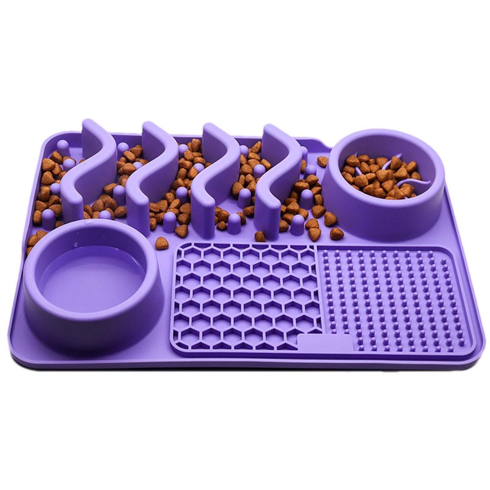 Multi-functional Pet Licking Mat Stress Relief & Slow Feeder for Pets