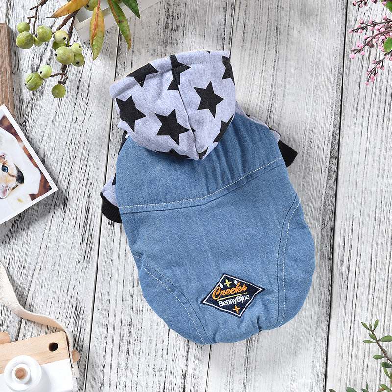 Pet's Denim Jacket - Stylish and Durable Jean Jacket for Dogs and Cats