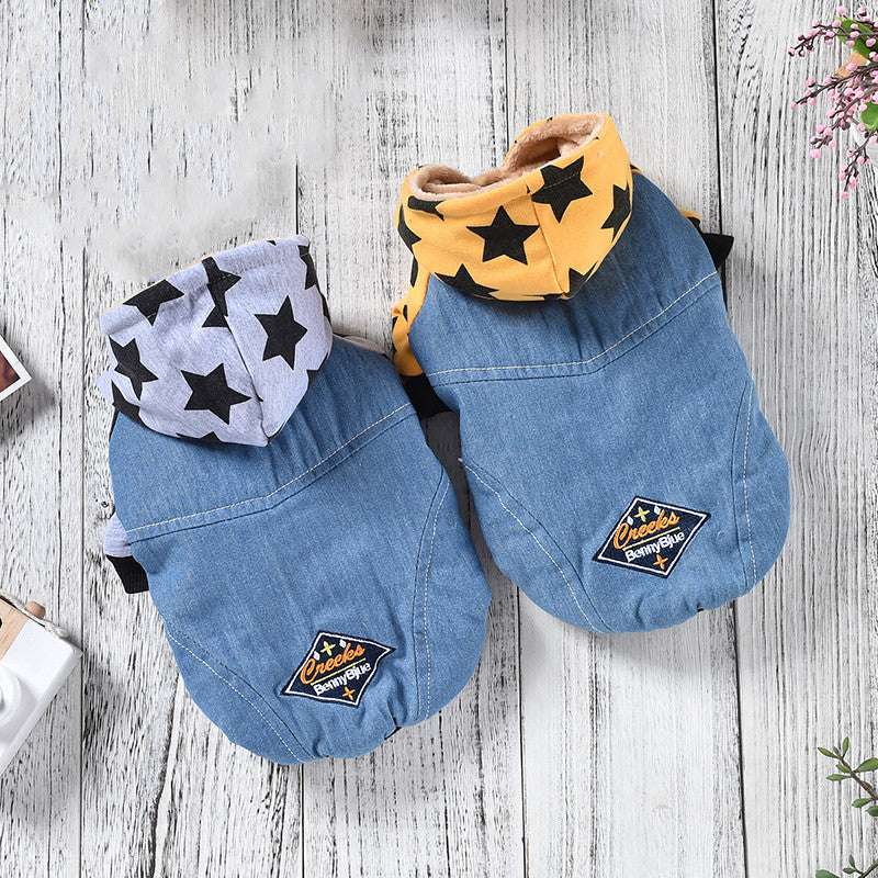 Pet's Denim Jacket - Stylish and Durable Jean Jacket for Dogs and Cats