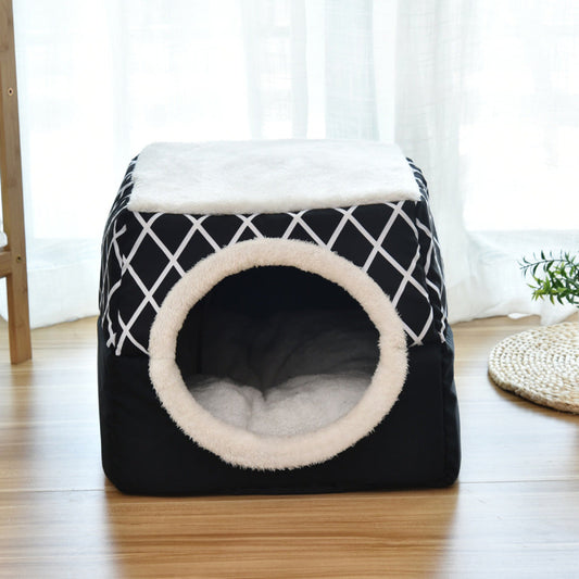 Soft Cave Bed for Cats & Dogs Cozy, Warm, and Comfortable Pet Hideaway