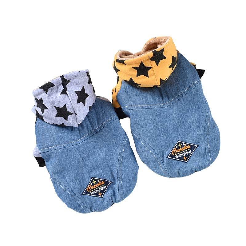 Pet's Denim Jacket - Stylish and Durable Jean Jacket for Dogs and Cats