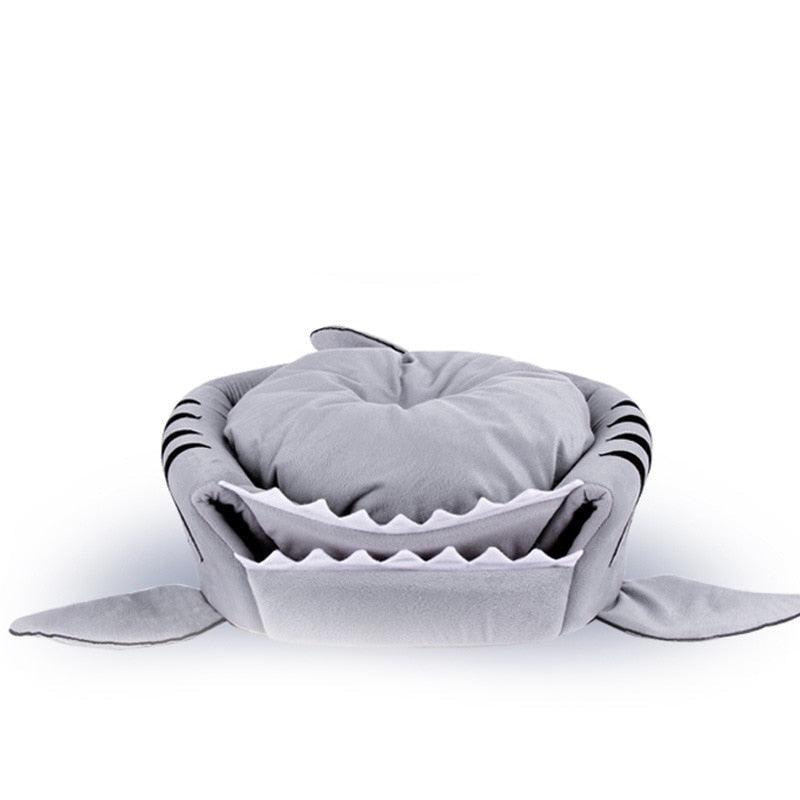 Shark Pet Bed Cozy Fun and Comfortable Cave Bed for Cats & Small Dogs