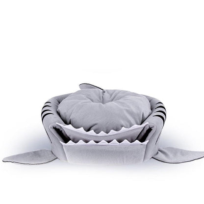 Shark Pet Bed Cozy Fun and Comfortable Cave Bed for Cats & Small Dogs