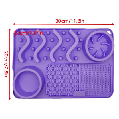 Multi-functional Pet Licking Mat Stress Relief & Slow Feeder for Pets