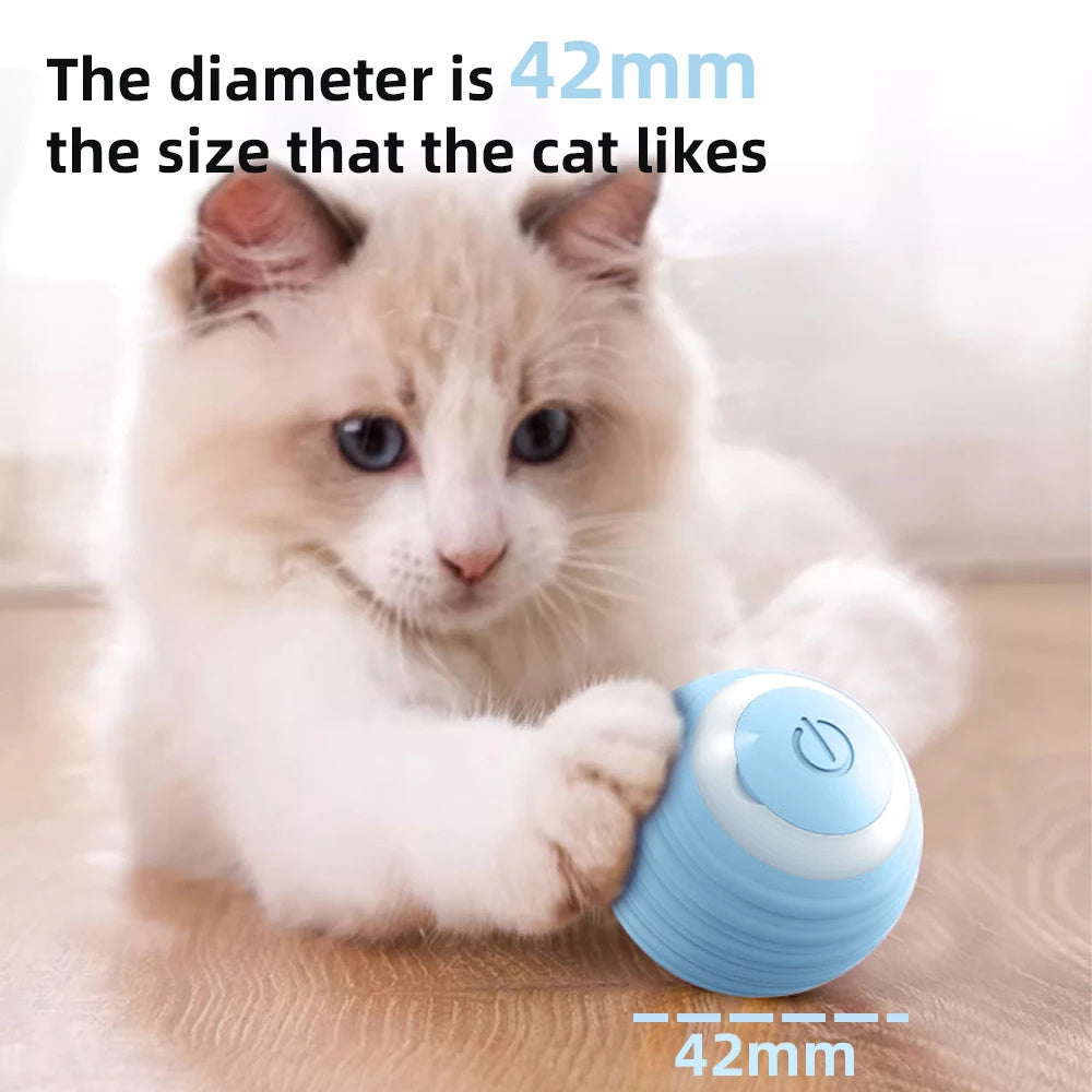 Smart Interactive Cat Ball Auto Rolling Electronic Toy for Cats & Dogs