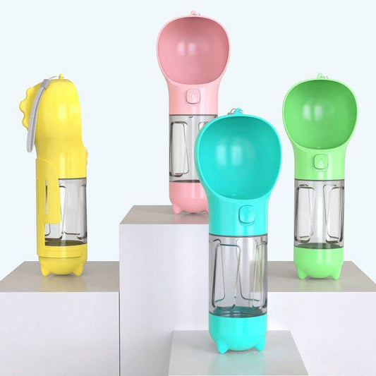 Multifunctional Water Bottle 3-in-1 Solution for Pet Owners on the Go