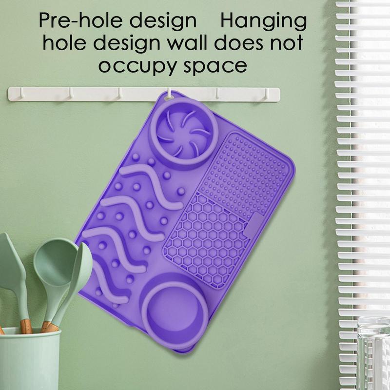Multi-functional Pet Licking Mat Stress Relief & Slow Feeder for Pets